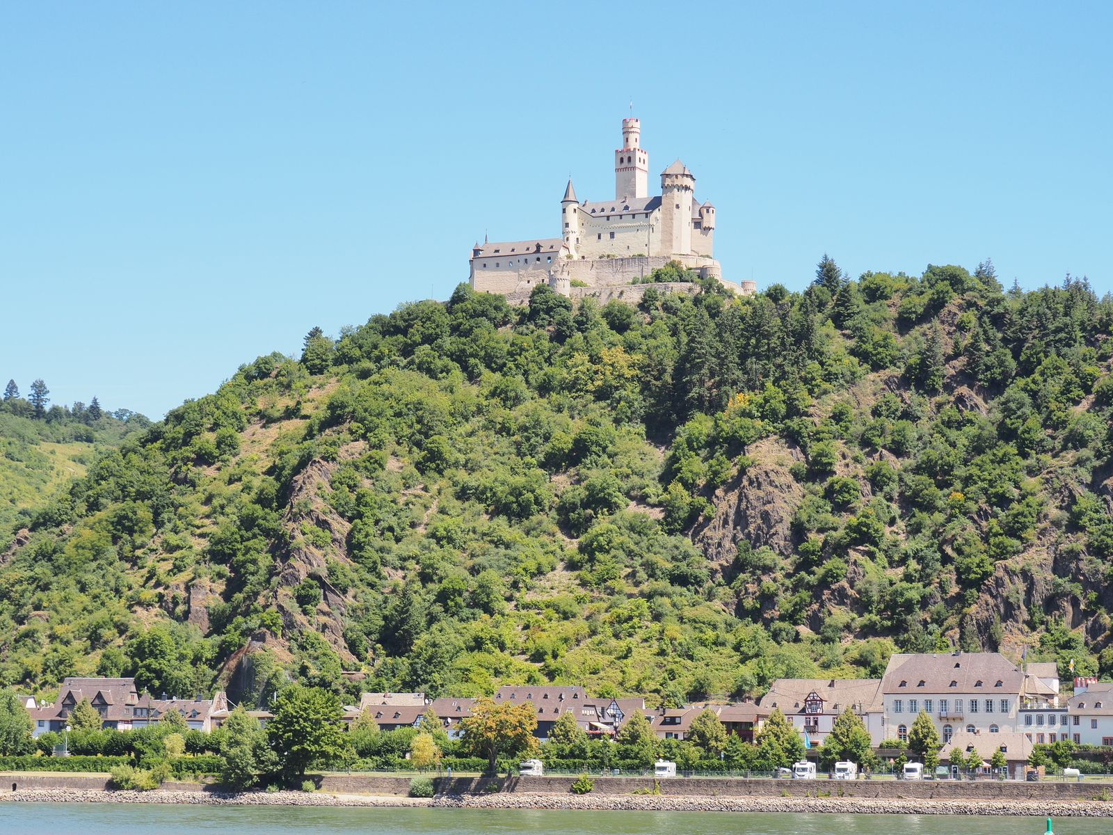 Hilltop castle at Marksburg
