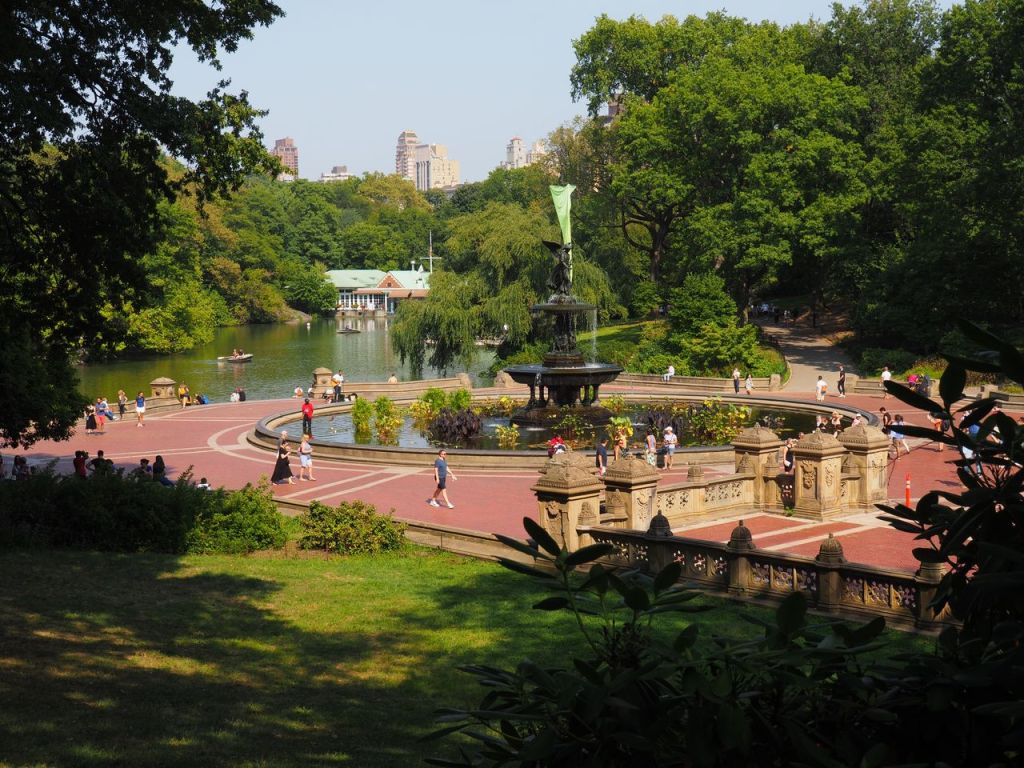 Bethesda Fountain in Central Park. Another free activity discussed in our New York Travel Tips